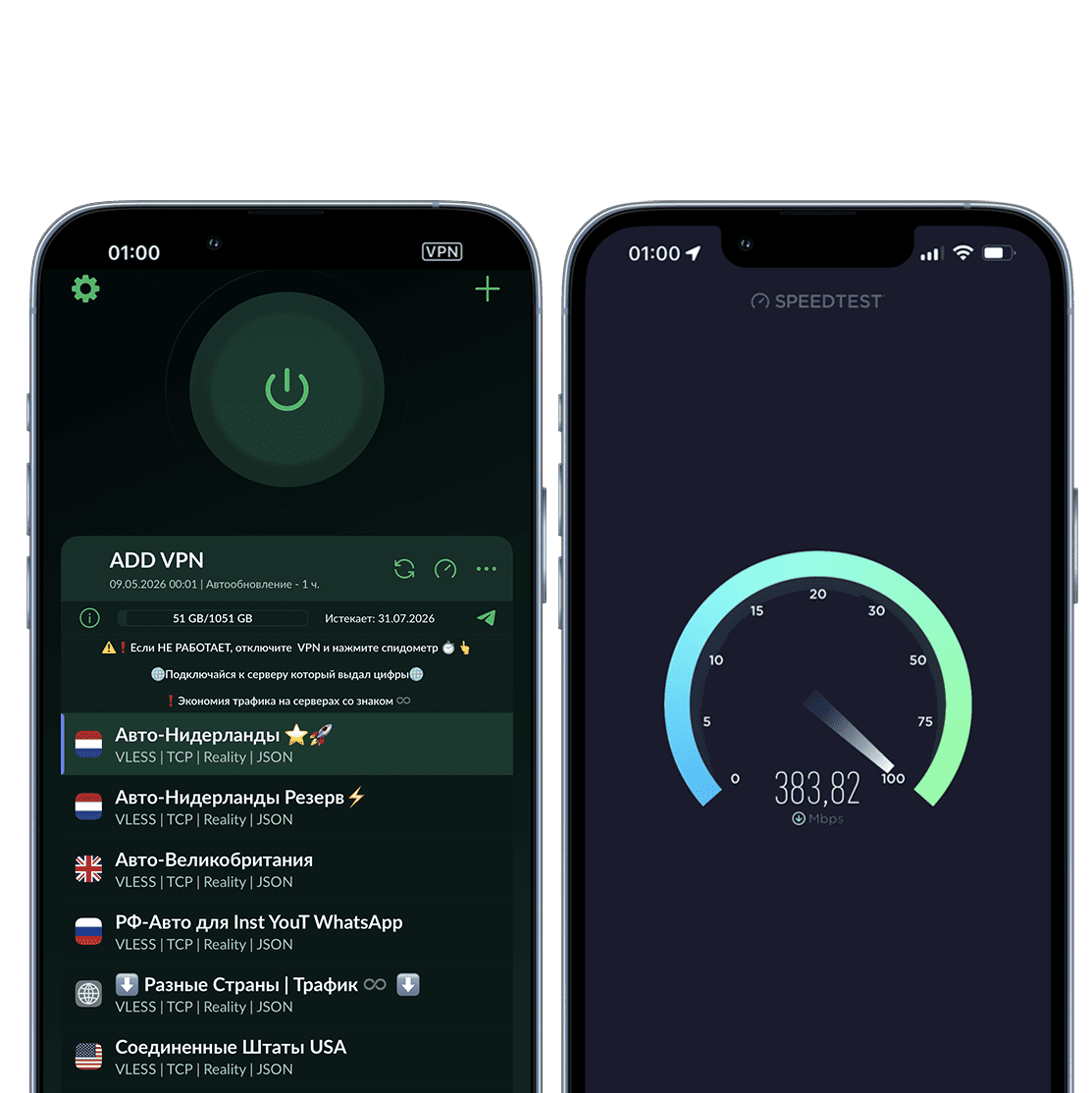 Тест скорости VP-Fast